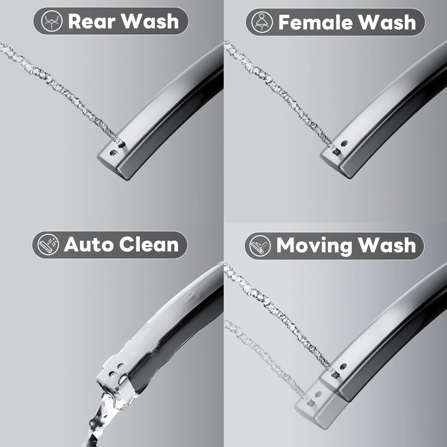 Various rear and feminine wash modes on CANEST TC-100GE for personalized cleansing