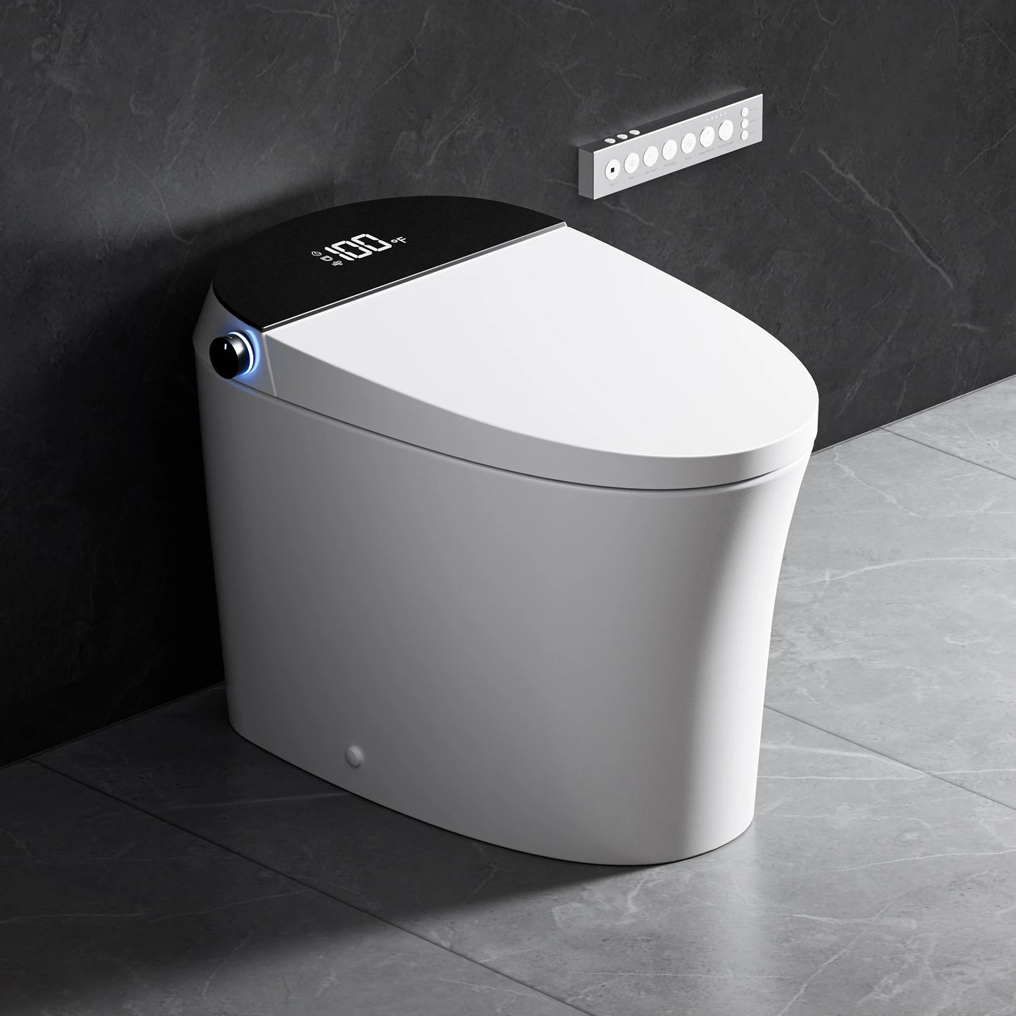 CANEST TC-100GE Smart Bidet Toilet left side view with sleek modern design and compact profile