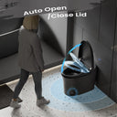 Auto open lid feature of CANEST TC-200BG shown in action for hands-free convenience