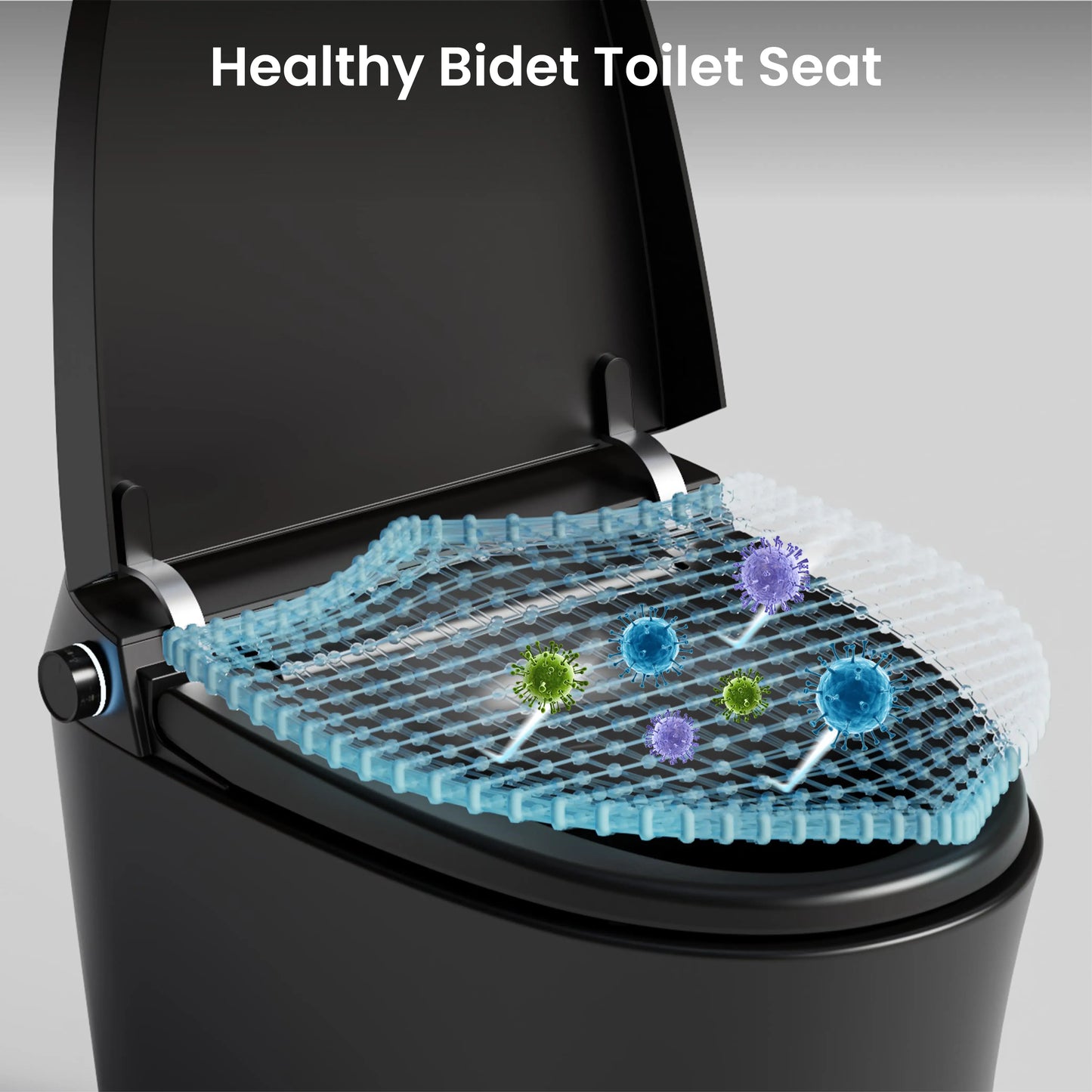 Germ-resistant seat material on CANEST TC-200BG for enhanced hygiene