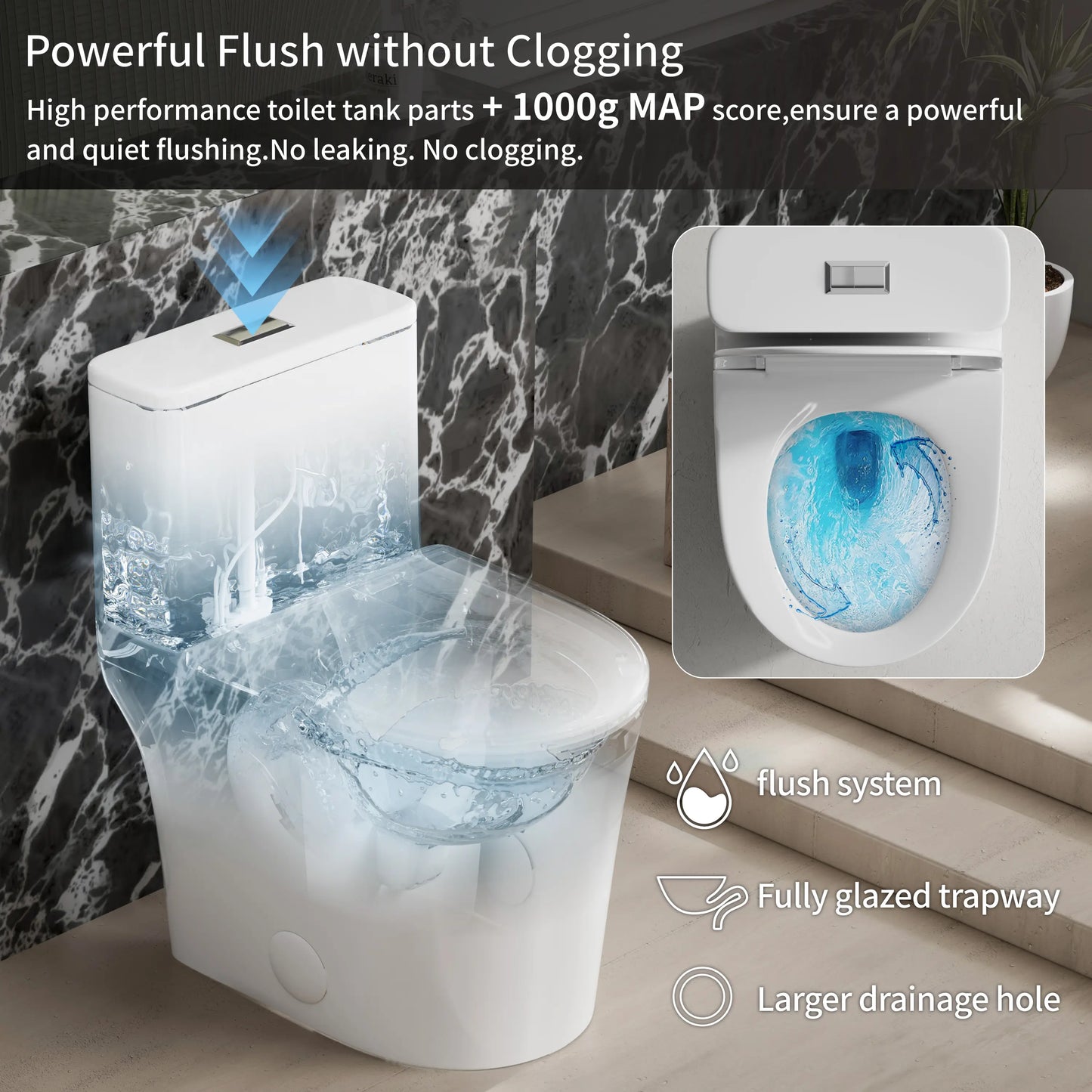CANEST® One Piece Toilets | DL-2506