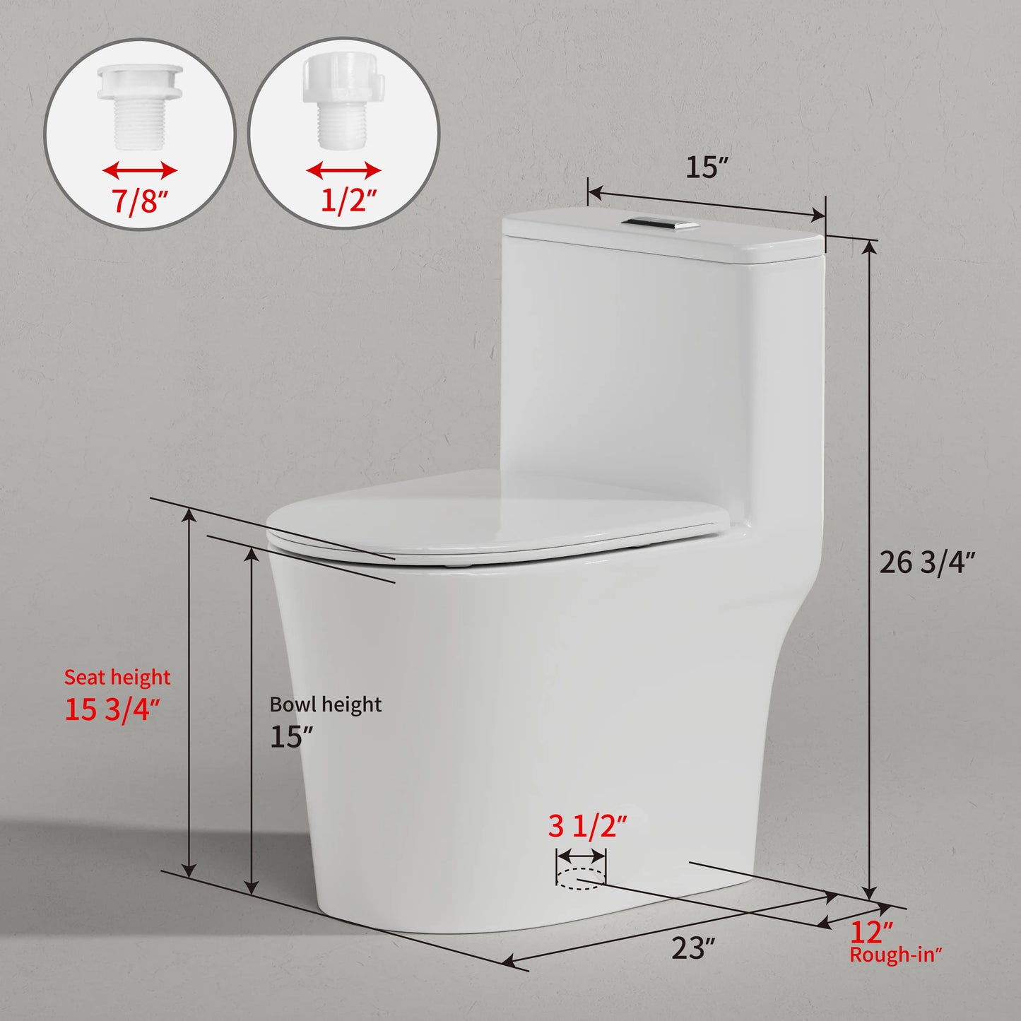 CANEST® One Piece Toilets | DL-2506