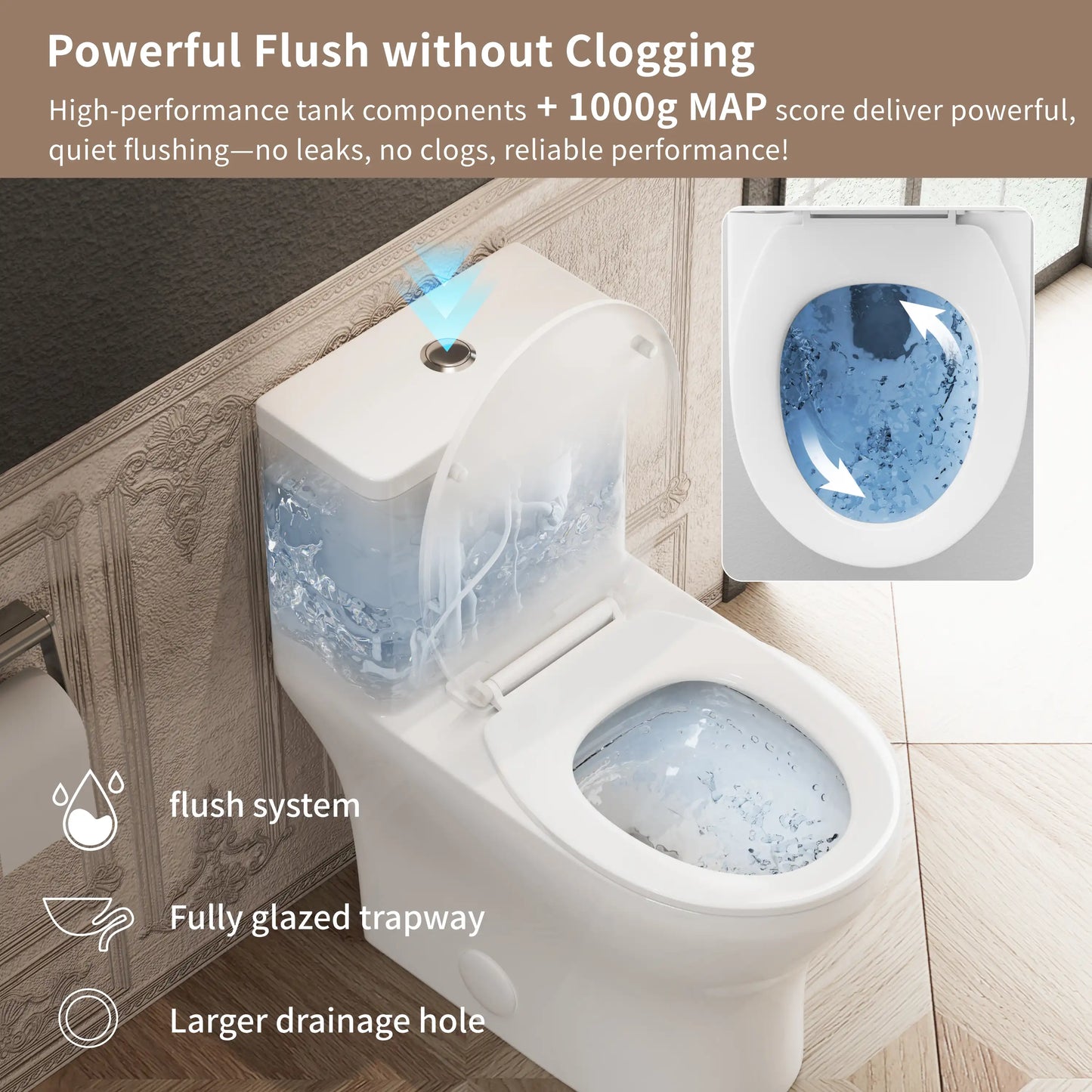 CANEST® One Piece Toilets | DL-2500