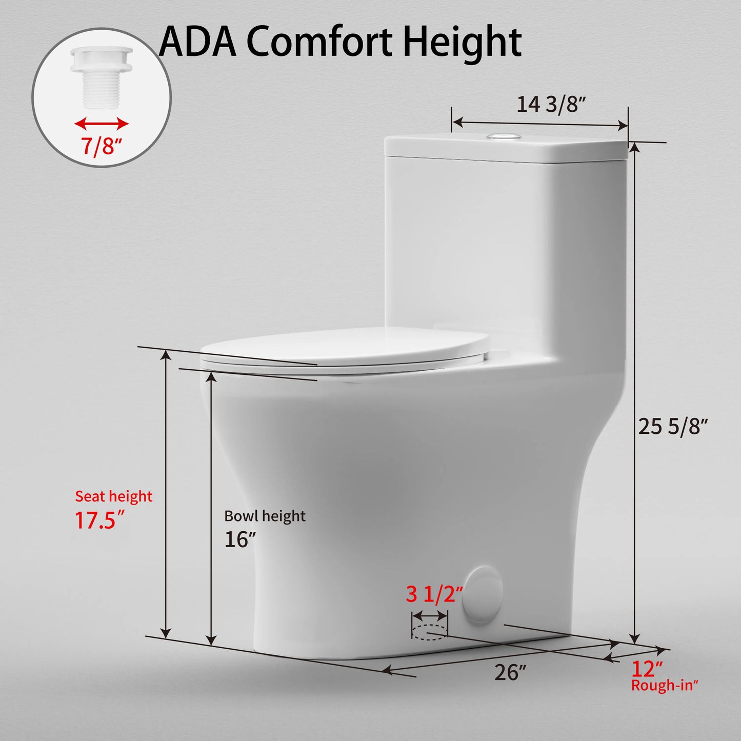 CANEST® One Piece Toilets | DL-2500