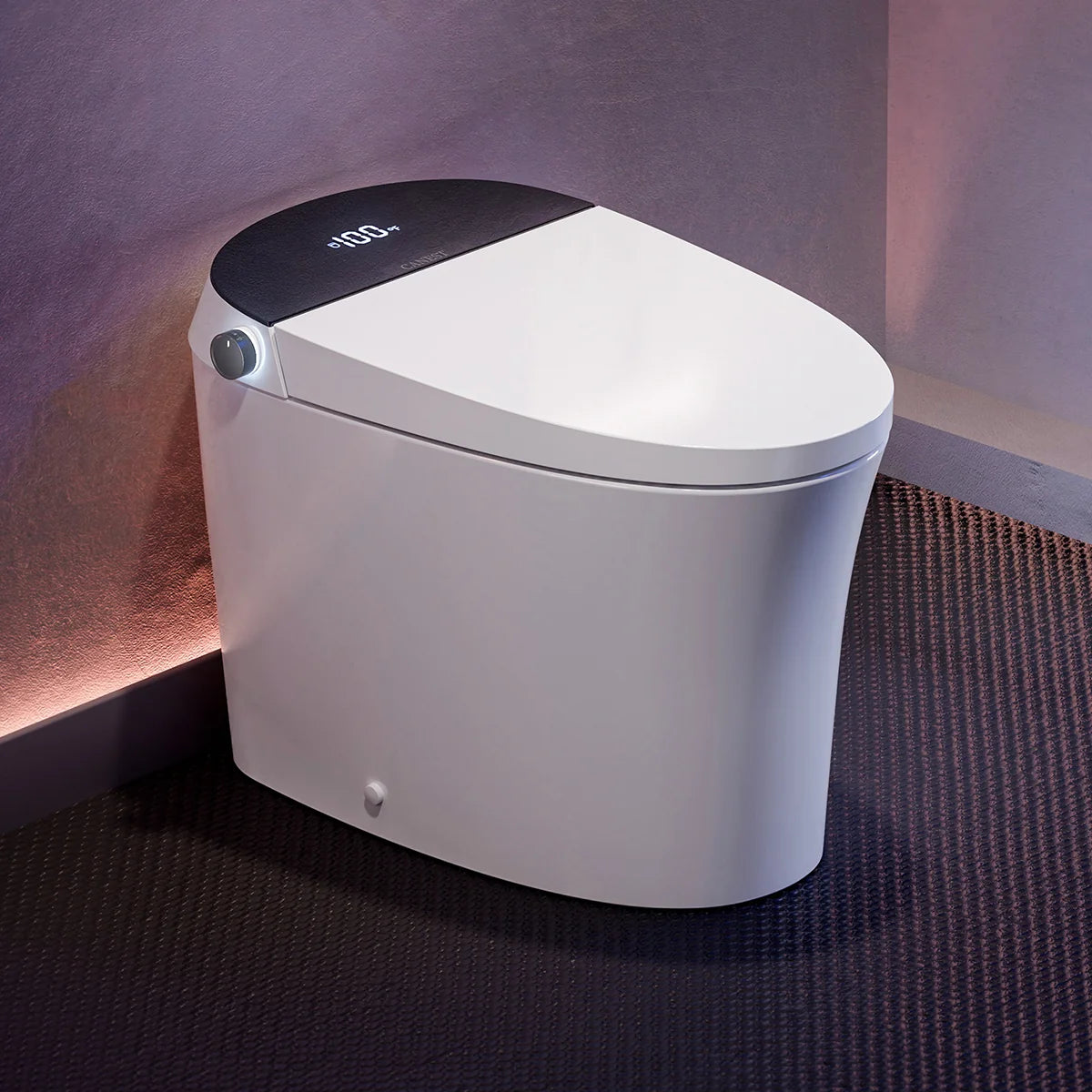 Left side view of CANEST TC-200GE Smart Bidet Toilet with tankless design and minimalist profile