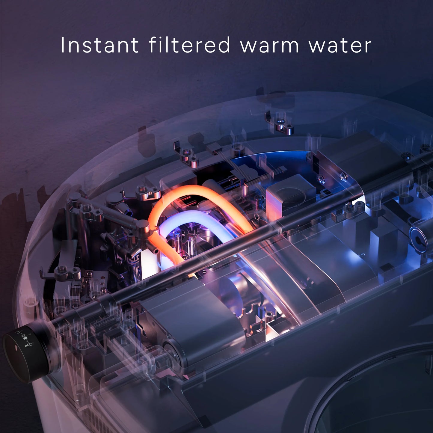 Instant water heating system in CANEST TC-200GE providing unlimited warm wash water