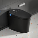 Left side view of CANEST TC-200BG Black Smart Toilet with sleek tankless design and matte finish