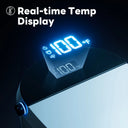 LCD display of CANEST TC-100GE showing seat temperature, water temperature, and settings