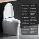 Full feature overview of CANEST TC-100GE Smart Bidet Toilet with labeled smart functions