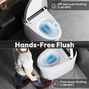 Auto flush upon standing and foot kick flush function of CANEST TC-100GE for hands-free hygiene