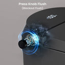 Side panel buttons on CANEST TC-200BG Smart Toilet for manual control of all core functions