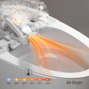 Warm air dryer in CANEST FC-001 for touch-free drying after wash
