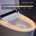 Heated toilet seat on CANEST TC-200GE with adjustable temperature settings
