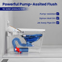 Pump-assisted flush in CANEST TC-300BK ensures powerful and efficient waste removal
