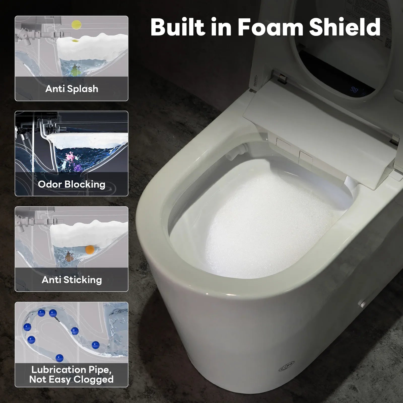 Foam Shield – No Splash, No Odor