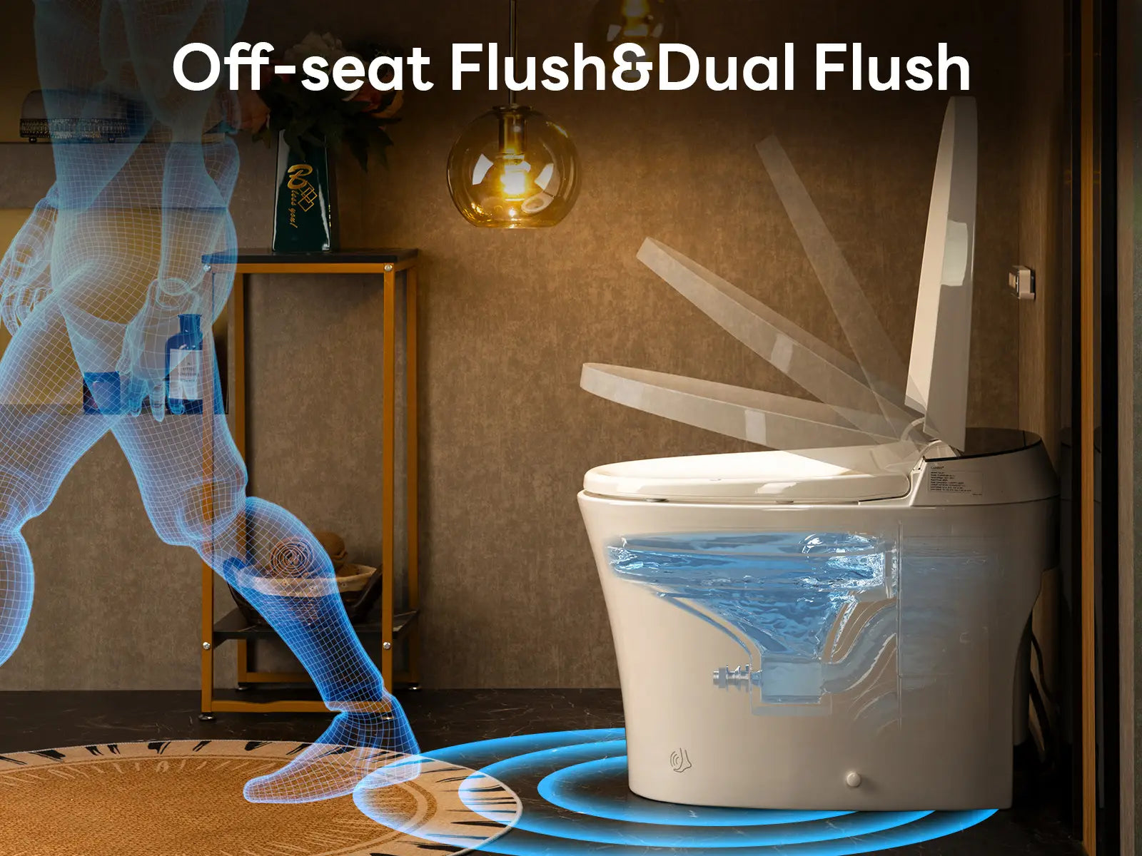 Hands-Free Convenience & Flexible Flush Options