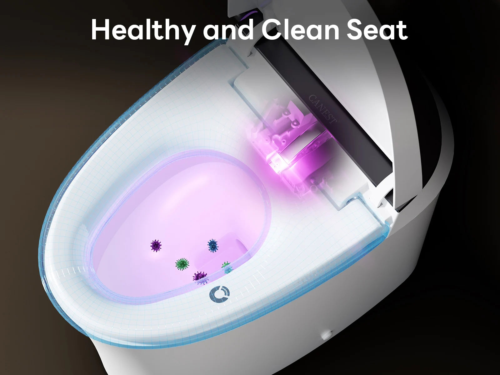UV Self-Refreshing Nozzle & Hygienic Seat Design