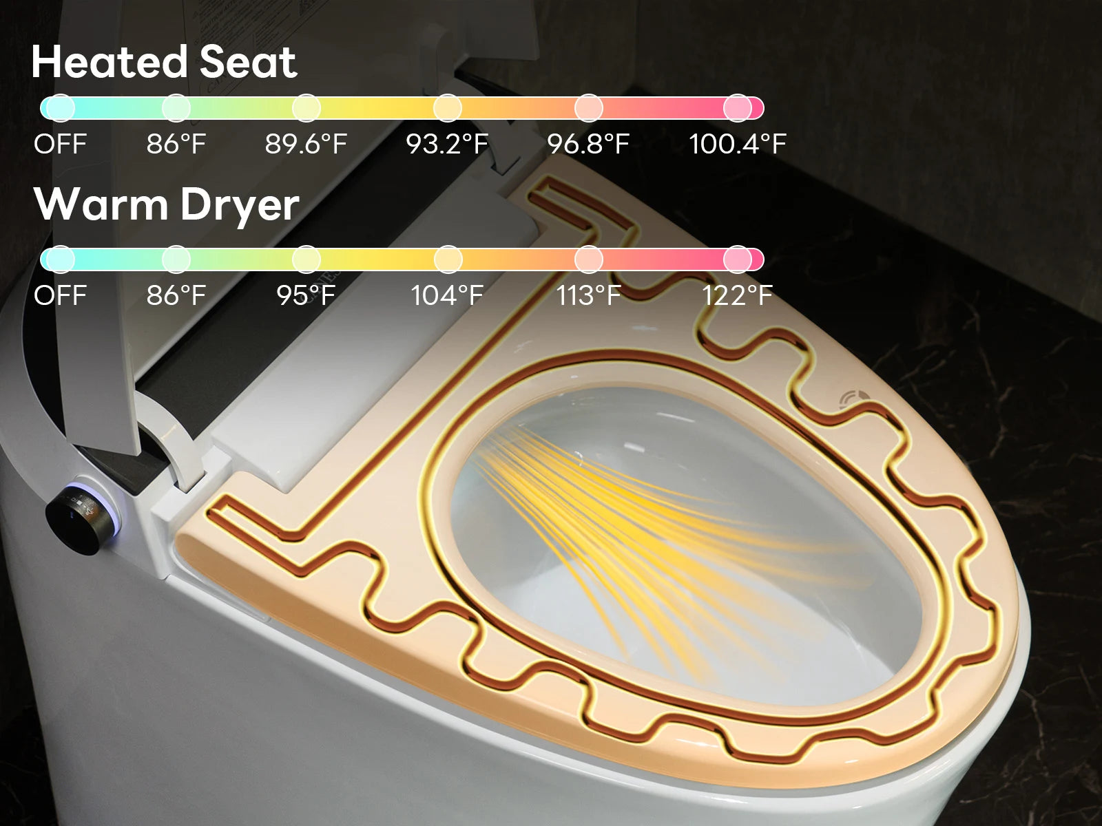 Heated Seat & Adjustable Warm Air